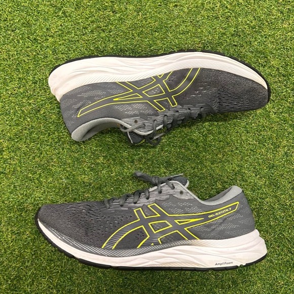 Asics Gel-Excite 7 Mens Running Shoes Grey Lime Green 1011A657 Size 11 main image 4